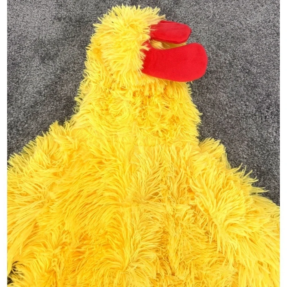 NWOT Target Hyde & Eek Toddler Chicken Costume Plush Hooded Jumpsuit 18-24 M